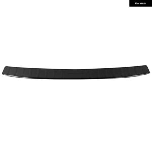 三菱 アウトランダー 2022 2023 カーアクセサリー ステンレス アウター リア バンパー プロテクトシル トランク プレートカバー 1個 - black