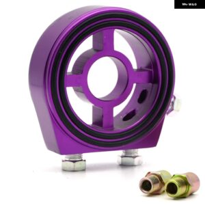 M20X1.5-3/4-16 1/8 NPT アルミレーシング 油圧 計オイル フィルター サンドイッチ アダプター - Purple