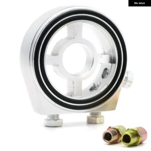 M20X1.5-3/4-16 1/8 NPT アルミレーシング 油圧 計オイル フィルター サンドイッチ アダプター - Silver