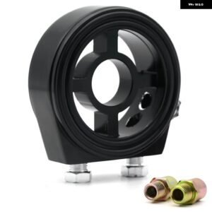 M20X1.5-3/4-16 1/8 NPT アルミレーシング 油圧 計オイル フィルター サンドイッチ アダプター - black