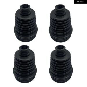 4個 CV 等速ダストカバー ジョイント ブーツ ドライブシャフト シリコン 強力弾力性 車用ツール ブラック 汎用 - 4pcs