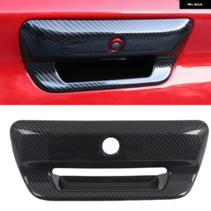 ダッジ ラム 1500 2019 - 21 カーボン スタイル テールゲート リア ドアハンドル ボウル テールライト テールライト ランプカバー トリム カー スタイリング - b