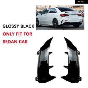 メルセデス ベンツ アクセサリー CLA W177 ハッチバック A45 A35 A180 A200 A220 AMG 2019+ リア バンパー スポイラー サイド カナード エアベント C - sedan black