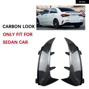 メルセデス ベンツ アクセサリー CLA W177 ハッチバック A45 A35 A180 A200 A220 AMG 2019+ リア バンパー スポイラー サイド カナード エアベント C - Sedan Carbon