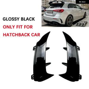 メルセデス ベンツ アクセサリー CLA W177 ハッチバック A45 A35 A180 A200 A220 AMG 2019+ リア バンパー スポイラー サイド カナード エアベント C - HB Black
