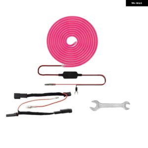 車フロント トランク FRUNK LEDサラウンドライトストリップ ライトフレキシブルフロント トランク ライトTESLA MODEL 3 Y 2018-23 - Pink