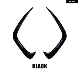 BMW 3シリーズ アクセサリー G20 G28 318I 320I 325I 330I 2019-2020 リア バンパー フィンカバー トリム サイドスプリッター ウィングスポイラー カナード - black