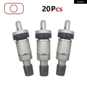 アルミ 合金 GM-930A GMC キャデラック シボレー ビュイック TPMS ステム バルブ タイヤエア圧センサー バルブ TPMS ステムリペアキット - 20PCS Silver