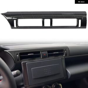スバル BRZ ZD8 / トヨタ GR86 ZN8 2021-2023 カーアクセサリー ABS センター コンソール ACベント アウトレット カバー トリム LHD RHD - Carbon Black LHD