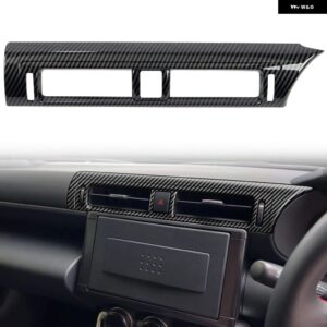 スバル BRZ ZD8 / トヨタ GR86 ZN8 2021-2023 カーアクセサリー ABS センター コンソール ACベント アウトレット カバー トリム LHD RHD - Carbon Black RHD