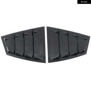 カーアクセサリー スバル WRX STI 2015 - 20 ABS リアウィンドウルーバーシャ??ッター ブラインド カバ??ー トリム 2個 - Carbon Fiber Printed