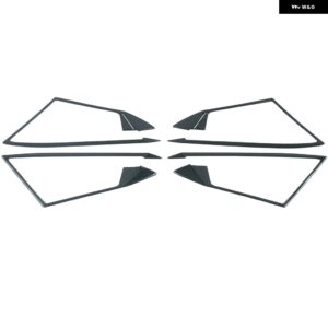 カーアクセサリー アウディ A3 8Y 2020 2021 2022 ステンレス インテリア ドアハンドル フレーム カバー トリム 4個 - Carbon Fiber Look