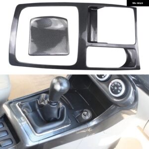 LHD RHD 三菱 ランサー 2008-2016 カーアクセサリー ABS プラスチック コンソール ギア シフター パネル カバー トリム 2個 ロー 機器 - Manual Transmission