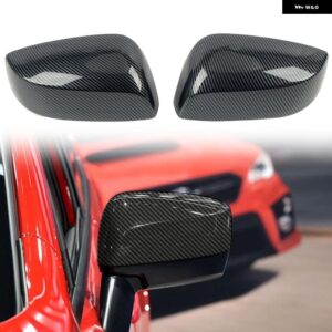 スバル WRX STI 2015-2021 ABS カーボン プリント サイド バックミラー キャップ 装飾 カバー トリム 2個 カー スタイリング - without Turn Signal