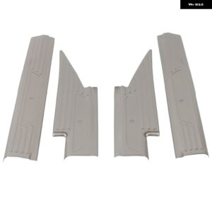 三菱 アウトランダー 2022 2023 カーアクセサリー ステンレス インテリア ドア スカッフプレート ドアシルカバー トリム 4個 - Silver