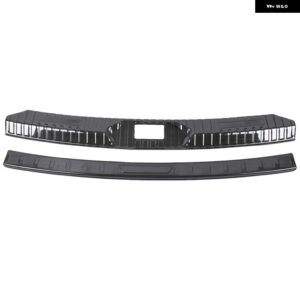 フォード エクスプローラー 2020 - 24 シルバー ブラック リア トランク インナー アウター バンパー プレート プロテクター ガード カバー カー - All-2