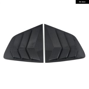 カーアクセサリー 日産 ローグ エクストレイル T32 2014-2020 リアウィンドウルーバーシャ??ッター ブラインド カバ??ー トリム 2個 - Carbon Fiber Printed