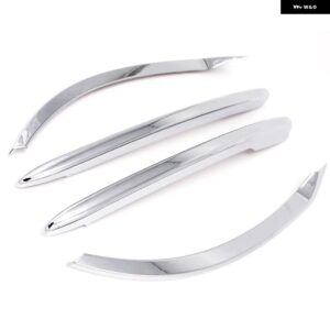 カーアクセサリー ボルボ XC90 2016 - 19 ABS クローム フロント リア フォグランプ モールディング カバー トリム - front and rear 4pcs