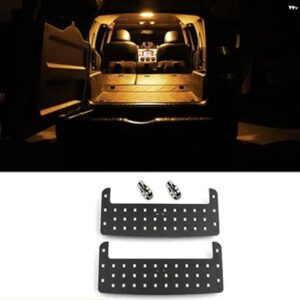 トヨタ FJクルーザー 高輝度読書灯 車前列/中列読書灯 インテリア LED トランク 読書灯 4個セット - Yellow