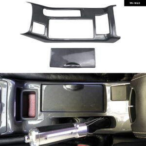 LHD RHD 三菱 ランサー 2008-2016 カーアクセサリー ABS プラスチック フロントセンター コンソール シフター ステッカー カバー - High equipment