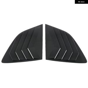 ホンダ CRV CR-V 2023 2024 カーアクセサリー ABS プラスチック リアトライアングルウィンドウシャッターカバー トリム 2個 LHD RHD - Carbon Fiber Black