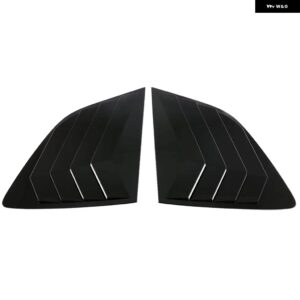 ホンダ CRV CR-V 2023 2024 カーアクセサリー ABS プラスチック リアトライアングルウィンドウシャッターカバー トリム 2個 LHD RHD - Gloss Black