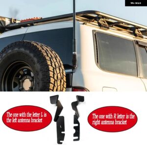 日産 パトロール Y61 アンテナ ブラケット 日産 Y61 テールゲート ラジオ アンテナ取り付け ブラケット アクセサリー - Left and Right 2pcs