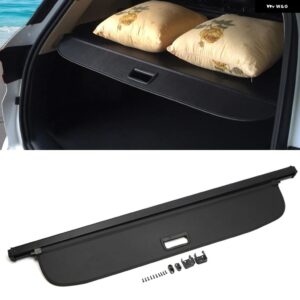 ブラックリアカーゴカバー トランク シールド セキュリティ 格納式ラゲッジシェード ダッジ ジャーニー / フィアット フリーモント 2009-2019 - 7 Seats