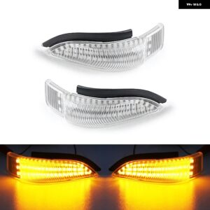 トヨタ ヤリス カムリ プリウス エティオス カローラ ヴェンザ アバロン RAV4 LED サイドミラー ランプ アンバー サイド リアビュー ダイナミック - Clear Normal Amber