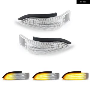 トヨタ ヤリス カムリ プリウス エティオス カローラ ヴェンザ アバロン RAV4 LED サイドミラー ランプ アンバー サイド リアビュー ダイナミック - Clear Dynamic Amber