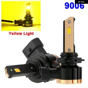 3570チップ統合9005/9006/5052/H11 LED車用 ヘッドライト フォグランプ 電球 ホワイト/イエローライト - 9006 Yellow Light
