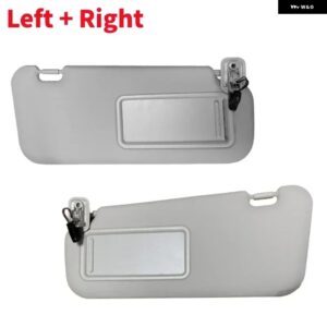 車用サンバイザー シェード シールドサンシェード カバー メイクアップミラー 付き マツダ 3 2010-2013 1/2個 - 1Pair