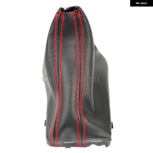 カーボン オートマチック ギア シフト ノブ PUレザー ブーツ アウディ A6 C6 S6 RS6 アバント オールロード クワトロ 2005 - 10 - Boot Red Line