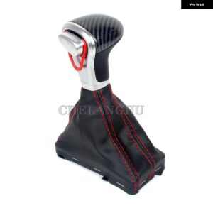 カーボン オートマチック ギア シフト ノブ PUレザー ブーツ アウディ A6 C6 S6 RS6 アバント オールロード クワトロ 2005 - 10 - Carbon Fiber Set