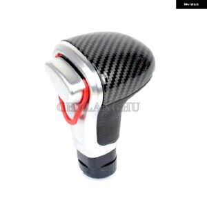 カーボン オートマチック ギア シフト ノブ PUレザー ブーツ アウディ A6 C6 S6 RS6 アバント オールロード クワトロ 2005 - 10 - Carbon Fiber Knob