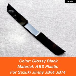 スズキ ジムニー JB64 JB74 2019 - 22 リアルーフ トランク リッド ダックカースポイラー ウィング ブラック ホワイト エクステリア - Glossy Black