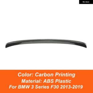 BMW 3シリーズ F30 318I 320I 325I 2013-2019 リア トランク リッド カースポイラー ウィング ABS カーボンブラック 外装 チューニングアクセサリーパーツ - Carbon Printing