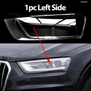 クリアフロント ヘッドライト レンズ シェルカバー ランプカバー ランプシェード アウディ Q3 8U RS Q3 プレフェイスリフト2011-2014 - 1pc Left Side