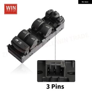 31433406 31433407 電動パワーウィンドウスイッチ マスター コントロール スイッチ フロント左 運転席ドア ボルボ S60 S90 V60 V90 XC60 XC90 - 31433407