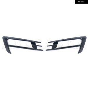 フロント バンパー フォグライト グリル フォグランプ トリム カバー フォグランプ アイブロウカバー トリム VW ゴルフ 7 MK7 2014 - 16 1ペア - Gloss Black 1 Pair