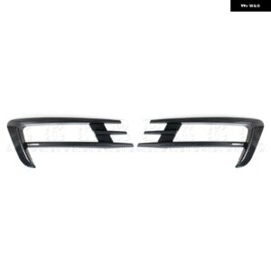 フロント バンパー フォグライト グリル フォグランプ トリム カバー フォグランプ アイブロウカバー トリム VW ゴルフ 7 MK7 2014 - 16 1ペア - Carbon Style 1 Pair