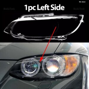 ヘッドランプ カバー フロント ヘッドライト ランプ ク リアランプ シェード ヘッドライト シェルカバー BMW M3 E92 E93 クーペ プレフェイスリフト - 1pc Left Side