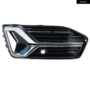 車フロントグロッシーブラック フォグランプ グリル アウディ A6 C8ベース2018 - 23 4KD807647D 4KD807648D - Left