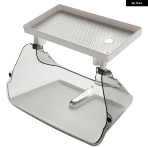 TESLA MODEL 3/Y センター コンソール オーガナイザー スクリーン下 収納 ボックス 滑り止めライナー スクリーン裏 収納 マグネットトレイ付き - White