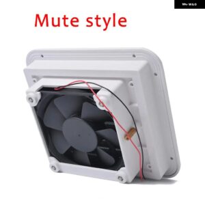 防塵 換気扇 キャラバン サイド排気口 通気口 RV モーターホーム トレーラー ボート ヨット キャラバン キャンピングカー CARANVAN - White mute style