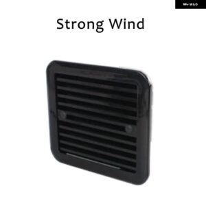 防塵 換気扇 キャラバン サイド排気口 通気口 RV モーターホーム トレーラー ボート ヨット キャラバン キャンピングカー CARANVAN - Black strong wind