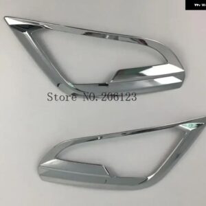 フォード エコスポーツ 2018 2019 アクセサリー 2色 ABS 2個 車用フロント フォグランプ カバー フォグライト トリム ステッカー - a