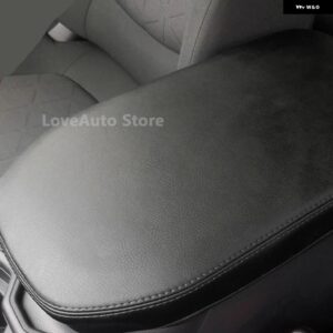 トヨタ RAV4 RAV-4 XA50 2019 - 22 センター アームレスト ボックス レザーカバー 内装 装飾 パッド アクセサリー - Black line