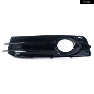 フォグランプ カバー 車用フロント バンパー フォグランプ フレーム フード グリル カバー アウディ A3 8P S-LINES 2009 2010 2011 8P0807682 - Glossy Black Left