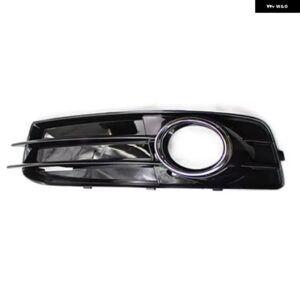 フォグランプ カバー 車用フロント バンパー フォグランプ フレーム フード グリル カバー アウディ A3 8P S-LINES 2009 2010 2011 8P0807682 - Chrome Silver Left